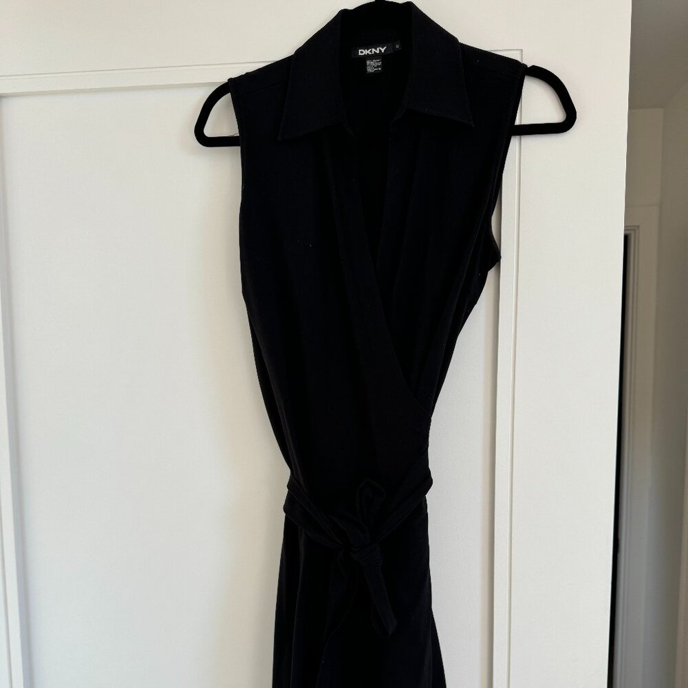 Vintage DKNY Collard Wrap dress